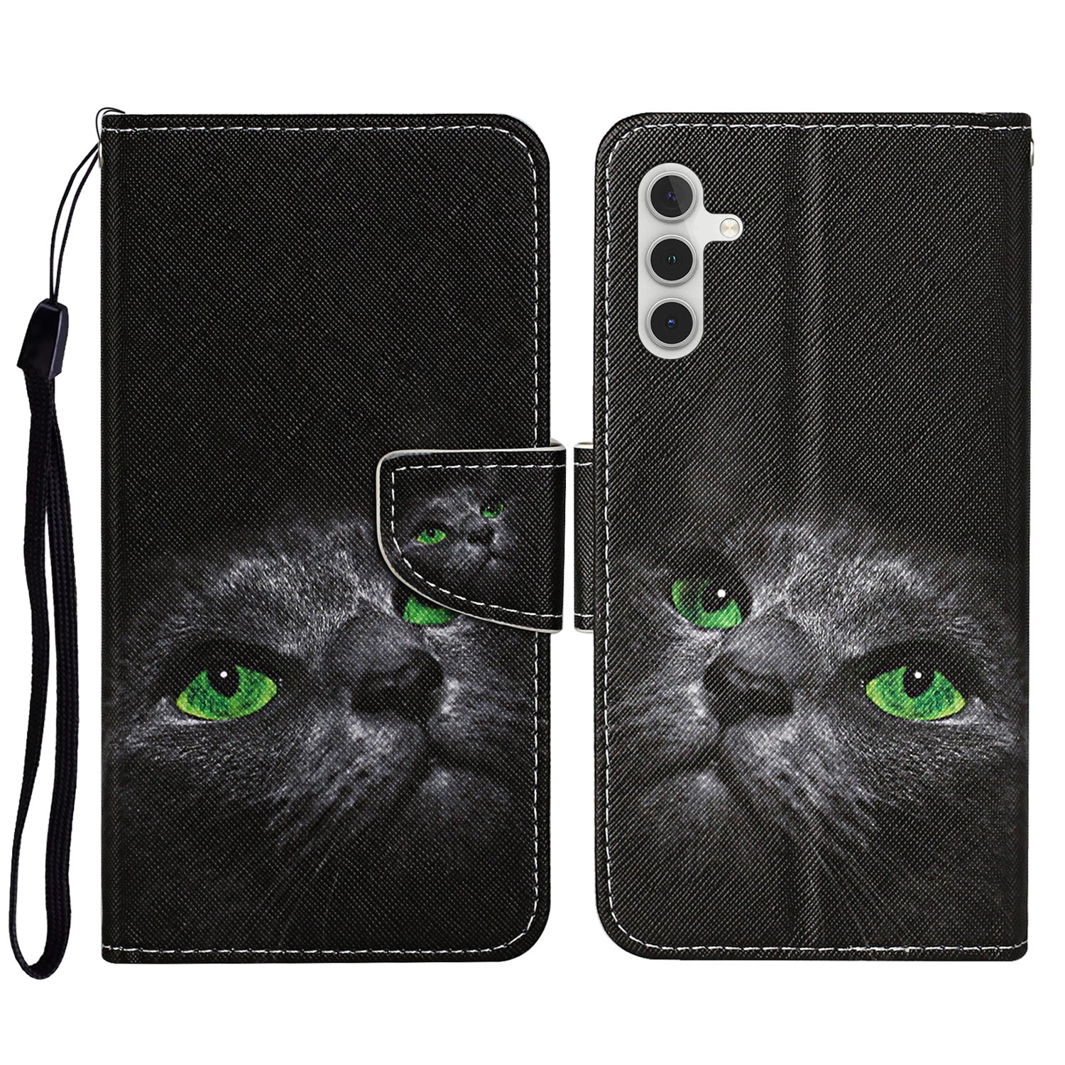 Pattern Printing PU Leather Cover for Samsung Galaxy S23 FE Cross Texture Wallet Phone Case with Strap Pattern Printing PU Leather Cover for Samsung Galaxy S23 FE Cross Texture Wallet Phone Case with Strap
